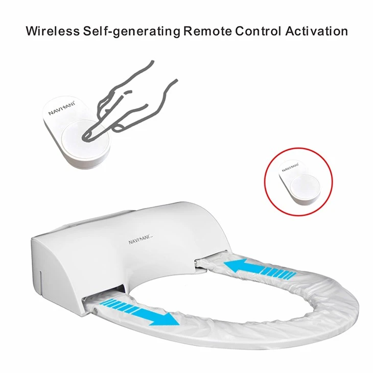 Automatic One Time Use Clean Turn Toilet Seat Cover | Intelligent Self Clean Tombol Nirkabel Mulai Kursi Toilet NS301B